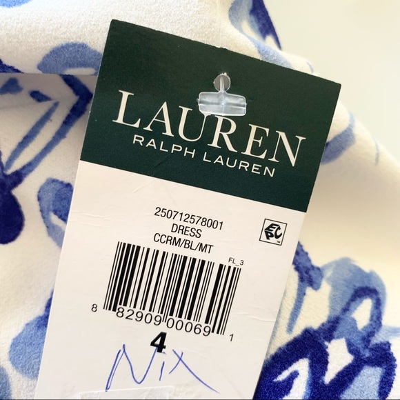 🌸New🌸 Ralph Lauren Floral Cold Shoulder Dress 4 - Picture 5 of 11